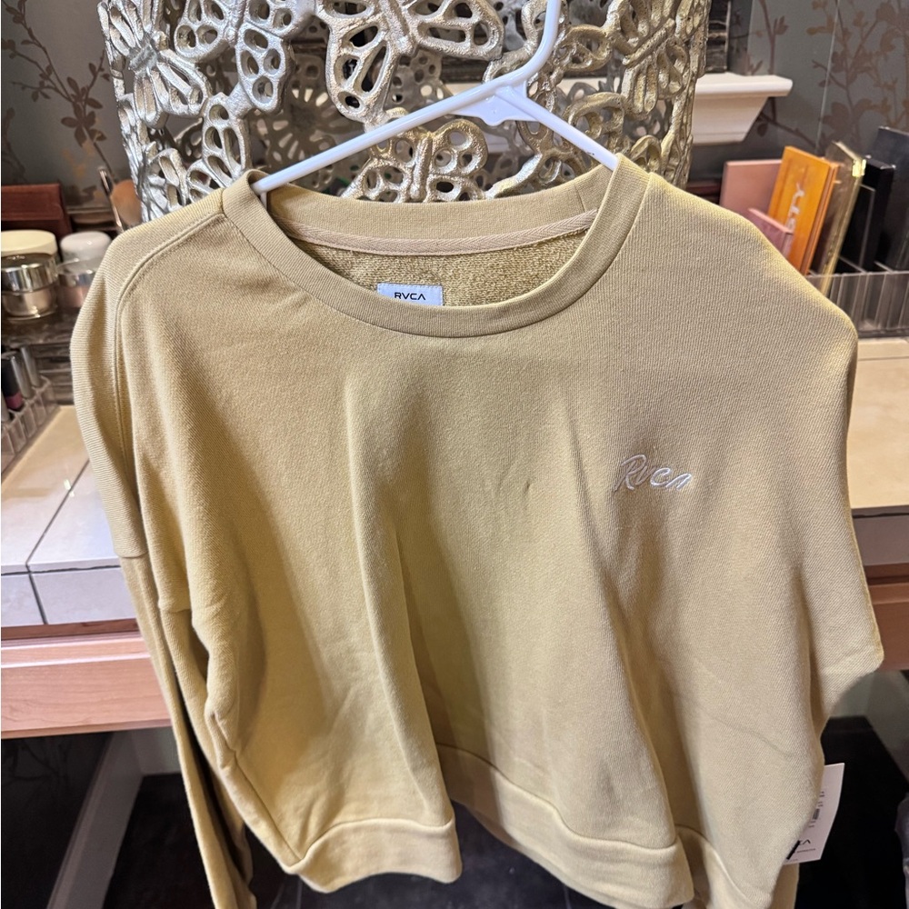 RVCA Mustard Crewneck